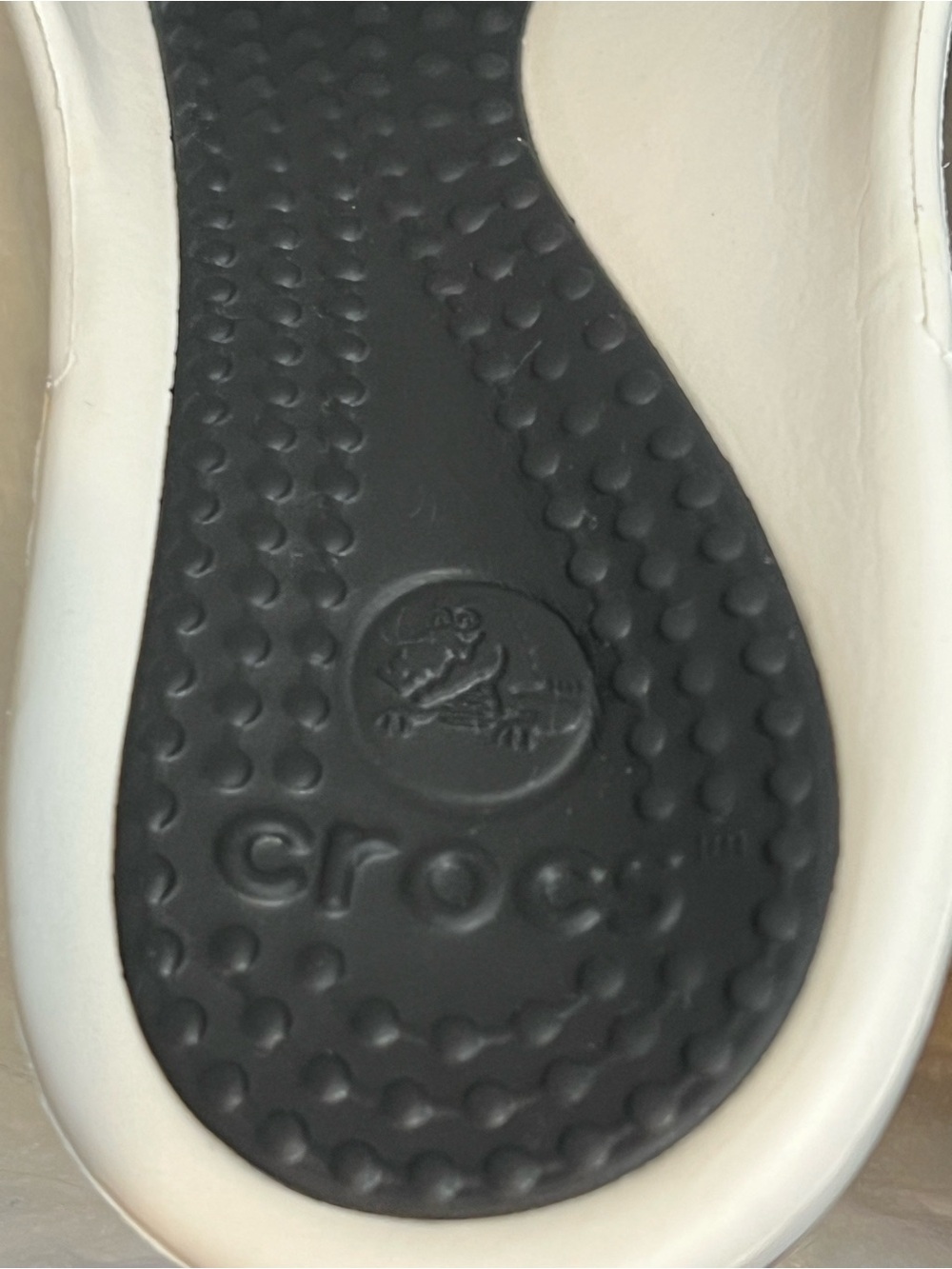Crocs Sassari Women's Size 9 | Black White Wedge Heels Open Toe | Pool Boat - Picture 9 of 13